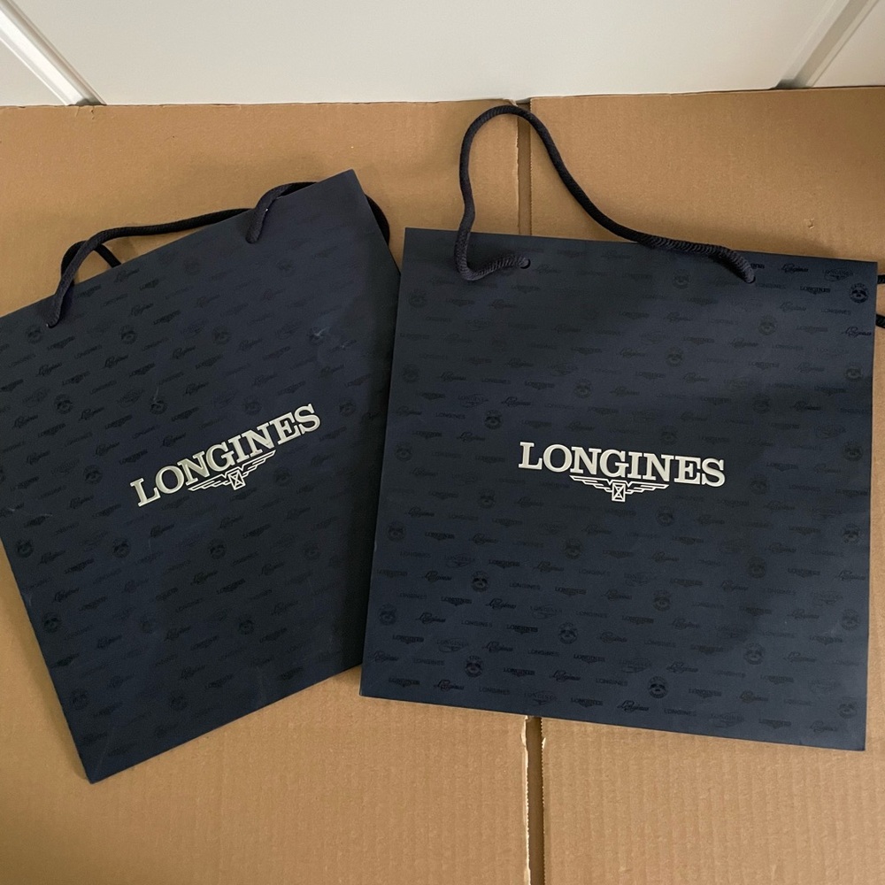2 pieces Longines paper bag